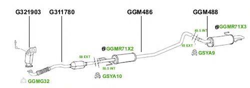 Система выпуска ОГ GT Exhaust 4423