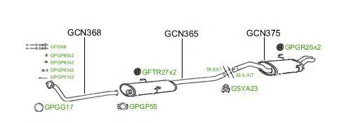 Система выпуска ОГ GT Exhaust 456