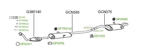 Система выпуска ОГ GT Exhaust 457