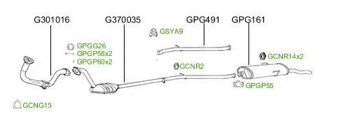 Система выпуска ОГ GT Exhaust 4953