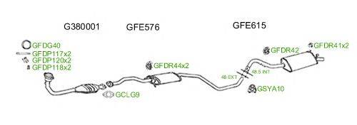 Система выпуска ОГ GT Exhaust 535