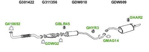 Система выпуска ОГ GT Exhaust 5723