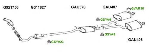 Система выпуска ОГ GT Exhaust 6044