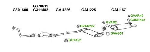 Система выпуска ОГ GT Exhaust 6103