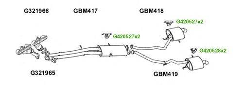 Система выпуска ОГ GT Exhaust 6107