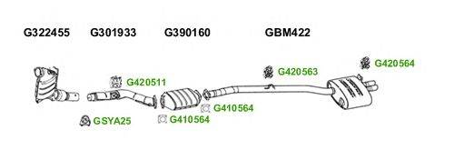 Система выпуска ОГ GT Exhaust 6160