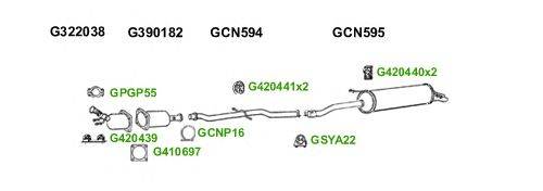 Система выпуска ОГ GT Exhaust 6224