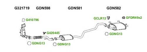 Система выпуска ОГ GT Exhaust 6664