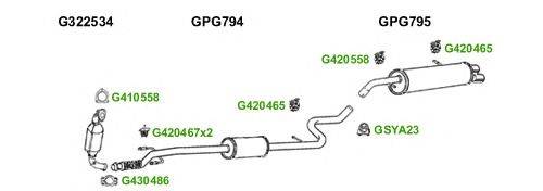 Система выпуска ОГ GT Exhaust 6731