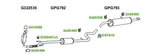 Система выпуска ОГ GT Exhaust 6733