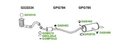 Система выпуска ОГ GT Exhaust 6737