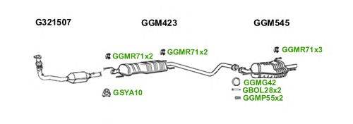 Система выпуска ОГ GT Exhaust 7115