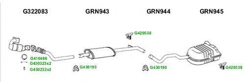 Система выпуска ОГ GT Exhaust 7740