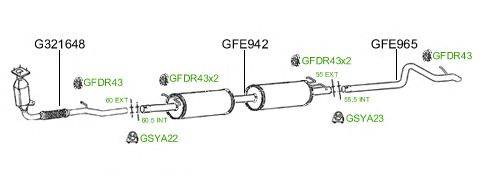 Система выпуска ОГ GT Exhaust 801