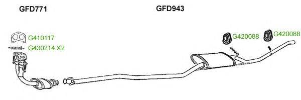 Система выпуска ОГ GT Exhaust 9255