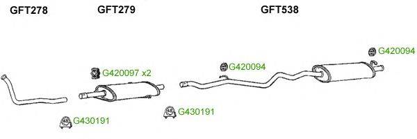 Система выпуска ОГ GT Exhaust 9603