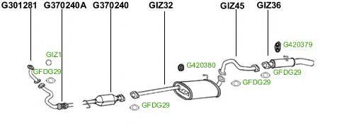 Система выпуска ОГ GT Exhaust 986