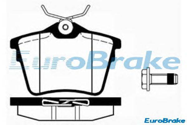 Комплект тормозных колодок, дисковый тормоз EUROBRAKE 5501223745