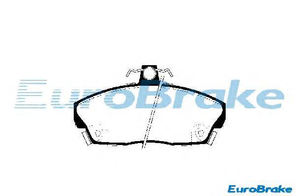 Комплект тормозных колодок, дисковый тормоз EUROBRAKE 5501224009