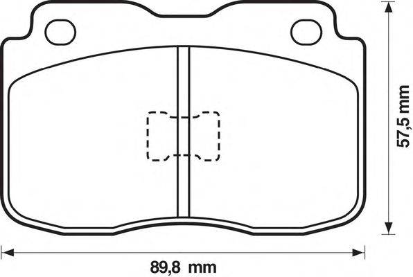 Комплект тормозных колодок, дисковый тормоз SPIDAN 31034
