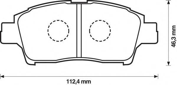 Комплект тормозных колодок, дисковый тормоз SPIDAN 32409