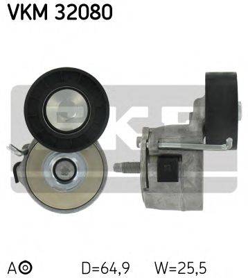 Натяжной ролик, поликлиновой  ремень SKF VKM32080