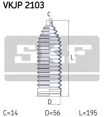 Комплект пылника, рулевое управление SKF VKJP 2103