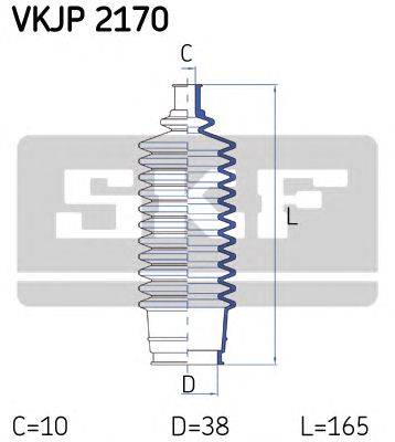 Комплект пылника, рулевое управление SKF VKJP 2170