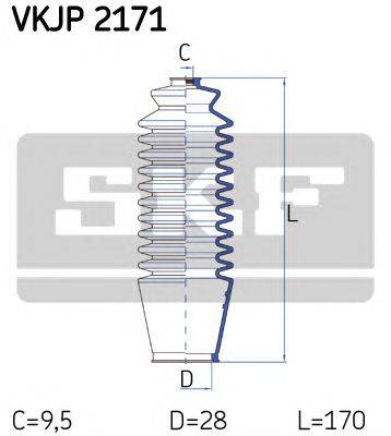 Комплект пылника, рулевое управление SKF VKJP 2171