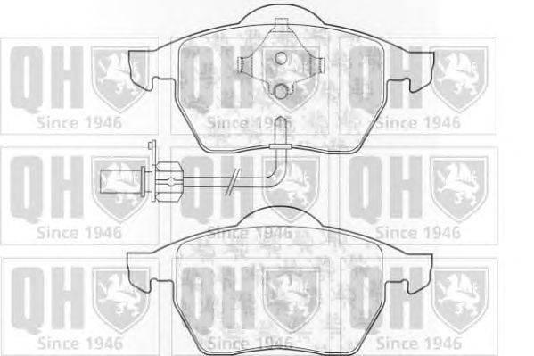 Комплект тормозных колодок, дисковый тормоз QUINTON HAZELL 21939