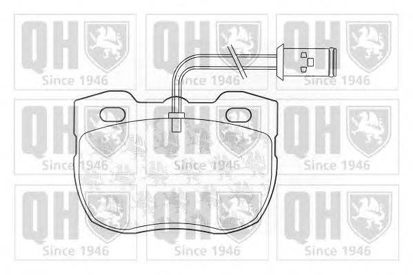 Комплект тормозных колодок, дисковый тормоз QUINTON HAZELL BP559