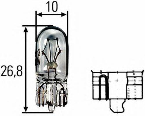 Лампа накаливания, освещение щитка приборов TRIFA 01725