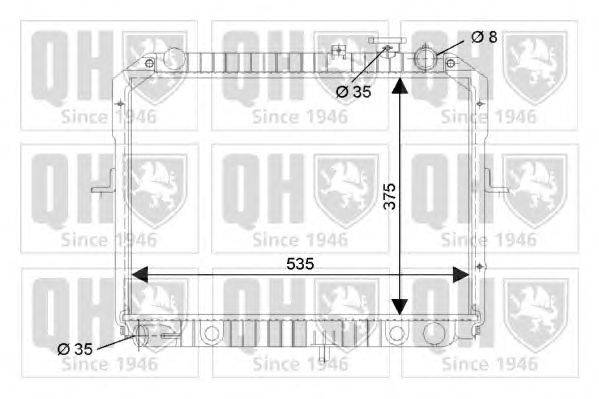 Радиатор, охлаждение двигателя QUINTON HAZELL QER2209