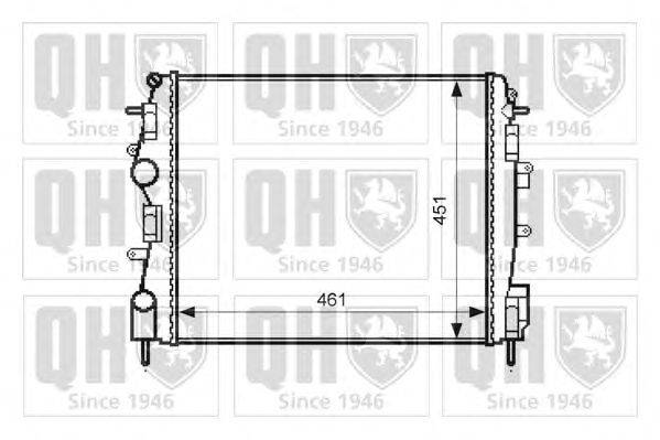 Радиатор, охлаждение двигателя QUINTON HAZELL QER2544