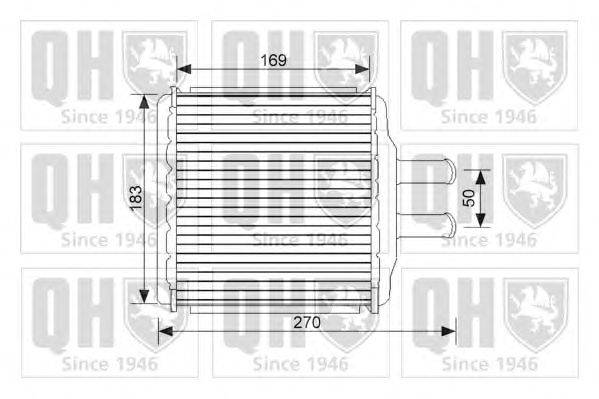 Теплообменник, отопление салона QUINTON HAZELL QHR2239