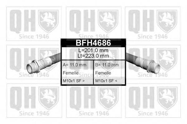 Тормозной шланг QUINTON HAZELL BFH4686