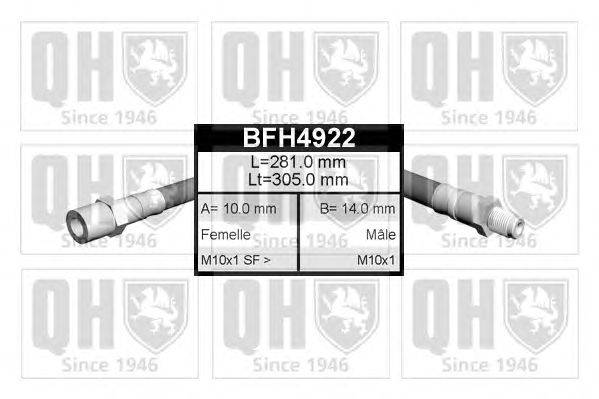 Тормозной шланг QUINTON HAZELL BFH4922