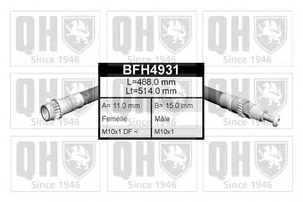 Тормозной шланг QUINTON HAZELL BFH4931