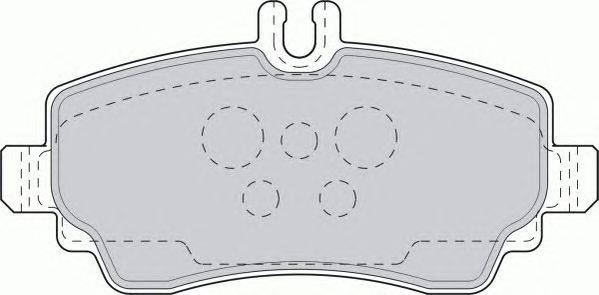 Комплект тормозных колодок, дисковый тормоз FERODO FDB1356
