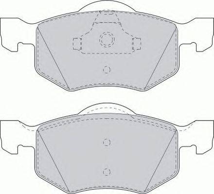 Комплект тормозных колодок, дисковый тормоз FERODO FDB1571