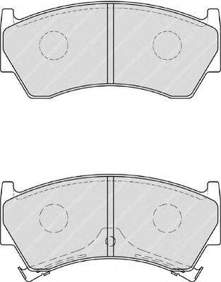 Комплект тормозных колодок, дисковый тормоз FERODO FDB1981