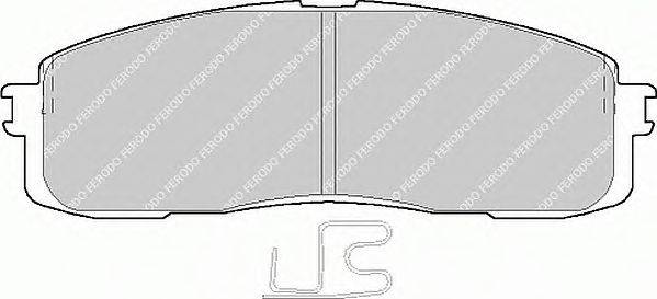 Комплект тормозных колодок, дисковый тормоз FERODO FDB477