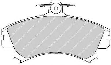 Комплект тормозных колодок, дисковый тормоз FERODO FSL1738