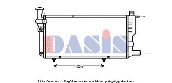 Радиатор, охлаждение двигателя AKS DASIS 161360N