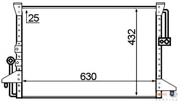 Конденсатор, кондиционер HELLA 8FC 351 307-141