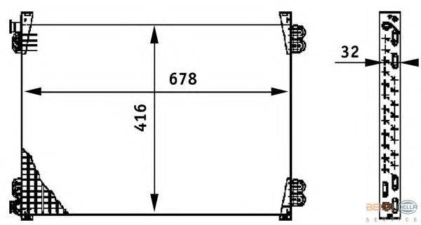 Конденсатор, кондиционер HELLA 8FC 351 317-251