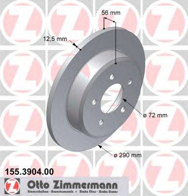 Тормозной диск ZIMMERMANN 155.3904.00