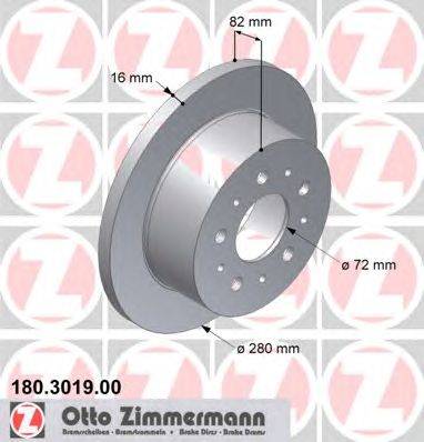 Тормозной диск ZIMMERMANN 180.3019.00
