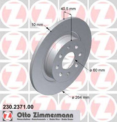 Тормозной диск ZIMMERMANN 230.2371.00