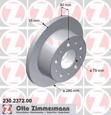 Тормозной диск ZIMMERMANN 230.2372.00